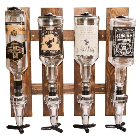 Gesonlinka - Dispensador De Licor De Pared Para 4 Botellas