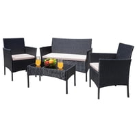 Element Design - Juego De Living De Terraza Brisa 4 Piezas Para Exterior