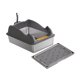 thumbnail image 3 of Caja De Arena Para Mascotas Con Parte Superior Abierta, Suministros Para Mascotas, Bandeja De Arena Para Mascotas Con Parte Superior Abierta Para Gatos De Interior, Gris Oscuro Con Estera, 3 of 5