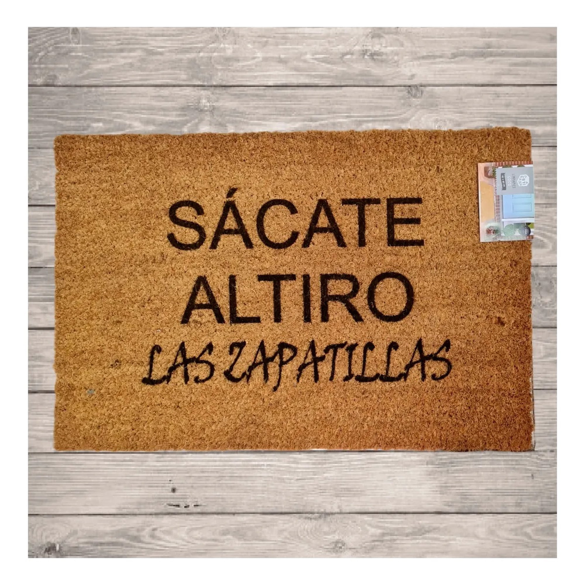 Morlan - Tapete Limpia Pies Personalizado Sácate Altiro Las Zapatillas