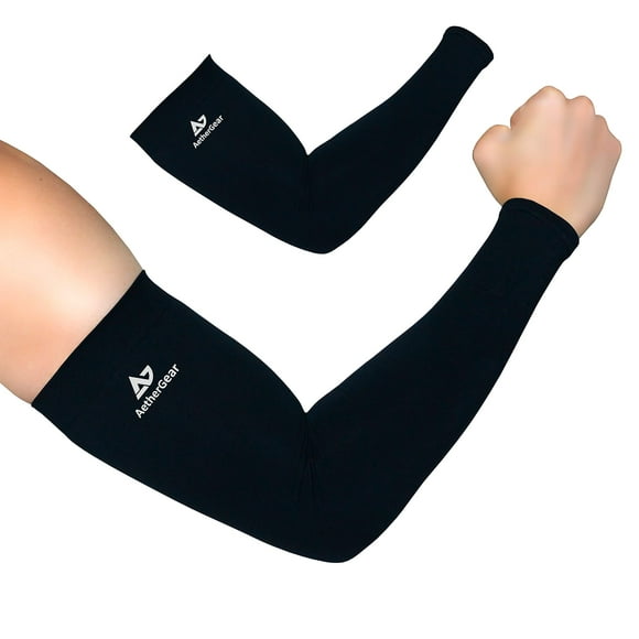Manguito de compresión AetherGear para baloncesto, paquete de 2