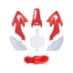 thumbnail image 1 of Juego De Guardabarros Carenado Rojo Blanco Para Honda Crf50 XR50 Sdg SSR, 1 of 5