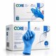 thumbnail image 1 of Guantes de examen CORE nitrilo azul talla mediana 100 por caja, 1 of 6