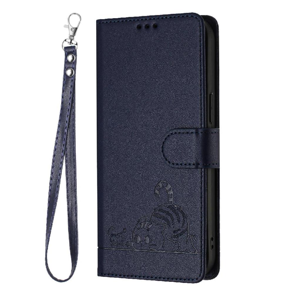 Funda Tipo Cartera Foxdock Para Oppo A60 4G Con Soporte, Ranuras, Rfid, Diseño De Gato