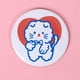 thumbnail image 2 of 1PCS Mini Mirror Cartoon Touch Up Makeup Cartoon Small Mirror Skin Care Tools Pu Handheld Small Round Mirror Health & Beauty, 2 of 3