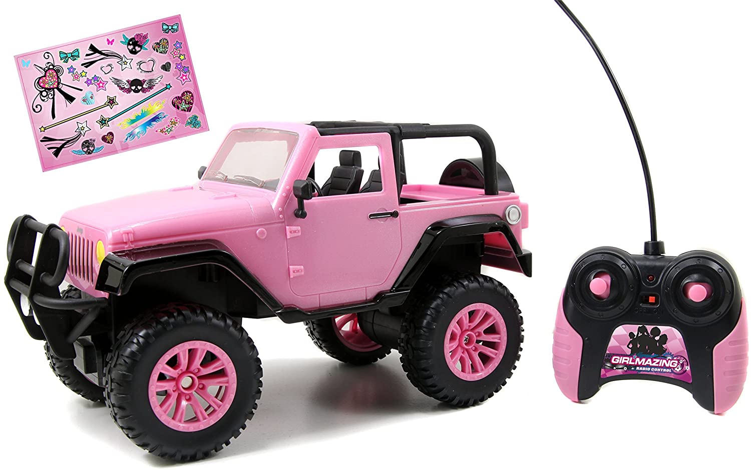 Jada Toys Girlmazing Big Foot Jeep R/C Vehículo (Escala 1:16), Pink Jada Toys Jada Toys