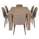 thumbnail image 3 of Juego De Comedor 4 Sillas Rovere - Café Claro, 3 of 8