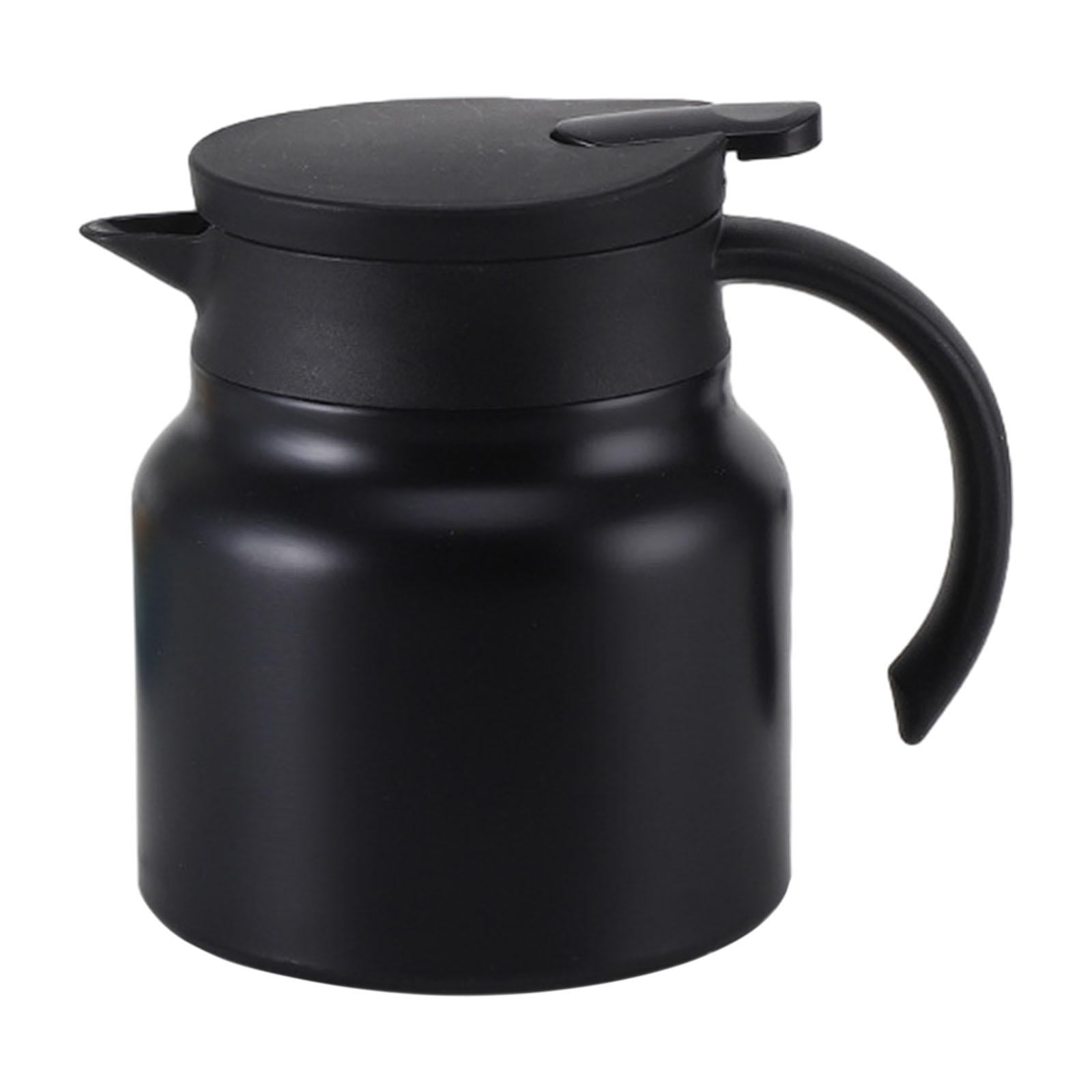 Magideal - Jarra Térmica De Acero Inoxidable Para Café, Jarra De Café Al Vacío, Botella De Agua Caliente De Gran Capacidad De 800ml Para Restaurantes, Regalos De Negro