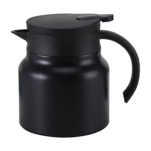 Magideal - Jarra Térmica De Acero Inoxidable Para Café, Jarra De Café Al Vacío, Botella De Agua Caliente De Gran Capacidad De 800Ml Para Restaurantes, Regalos De Negro