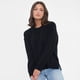 thumbnail image 3 of Sweater Mujer Chenille Cuello Redondo Negro Corona, 3 of 5