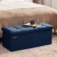 thumbnail image 2 of Banco otomano HAUSFRAU plegable de 80 cm con almacenamiento, color azul marino, 2 of 6