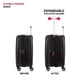 thumbnail image 5 of Luggage SwissGear 7585, equipaje de mano expandible con parte rígida, 19 pulgadas, negro, 5 of 9