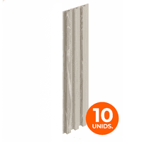 Doer - Wall Panel Wpc Decorativo Gris Ártico, 240X16, 22Mm, Caja 10 Unids.