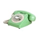 thumbnail image 5 of Teléfono de disco giratorio de estilo vintage, teléfono con cable europeo, estilo años 60, con campana de metal, estilo retro. Verde, 5 of 5