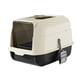 thumbnail image 1 of Caja de arena para gatos con tapa, bandeja de arena para gatos de interior, inodoro grande de doble puerta, bandeja de arena para gatos con pala para , negro, 1 of 5