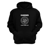 Genérico - Polerón Canguro Ramones Negro Talla Xs Unisex
