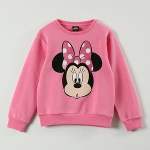 Poleron Niña Minnie Asombro Rosado Disney