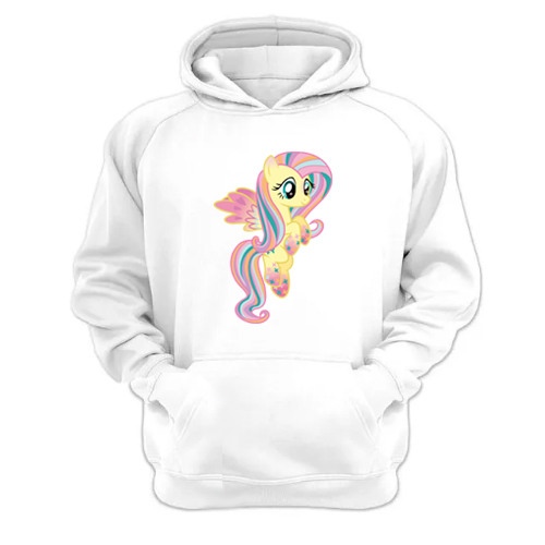 Genérico - Polerón Canguro Mi Pequeño Pony Blanco Talla L Unisex