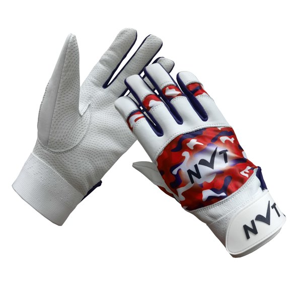 Guantes de Bateo NVT Palma de Cuero con Agarre