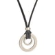 thumbnail image 2 of Collar De Cordón De Cuero PU Vintage Con Pulsera Con Colgante De Anillo Para Mujer, 2 of 5