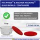 thumbnail image 4 of Tapa de Reemplazo Klare Ware 1,65 L Pack de 2 - Rojo, 4 of 7