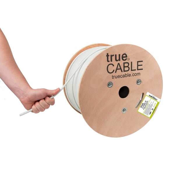 Cable Ethernet True Cable Cat6a Direct Burial 1000 Pies Blanco