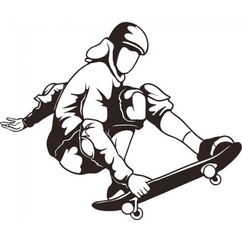 Rienda Libre Graphics - Decomural Skateboarding Extreme Sports Ws-15616