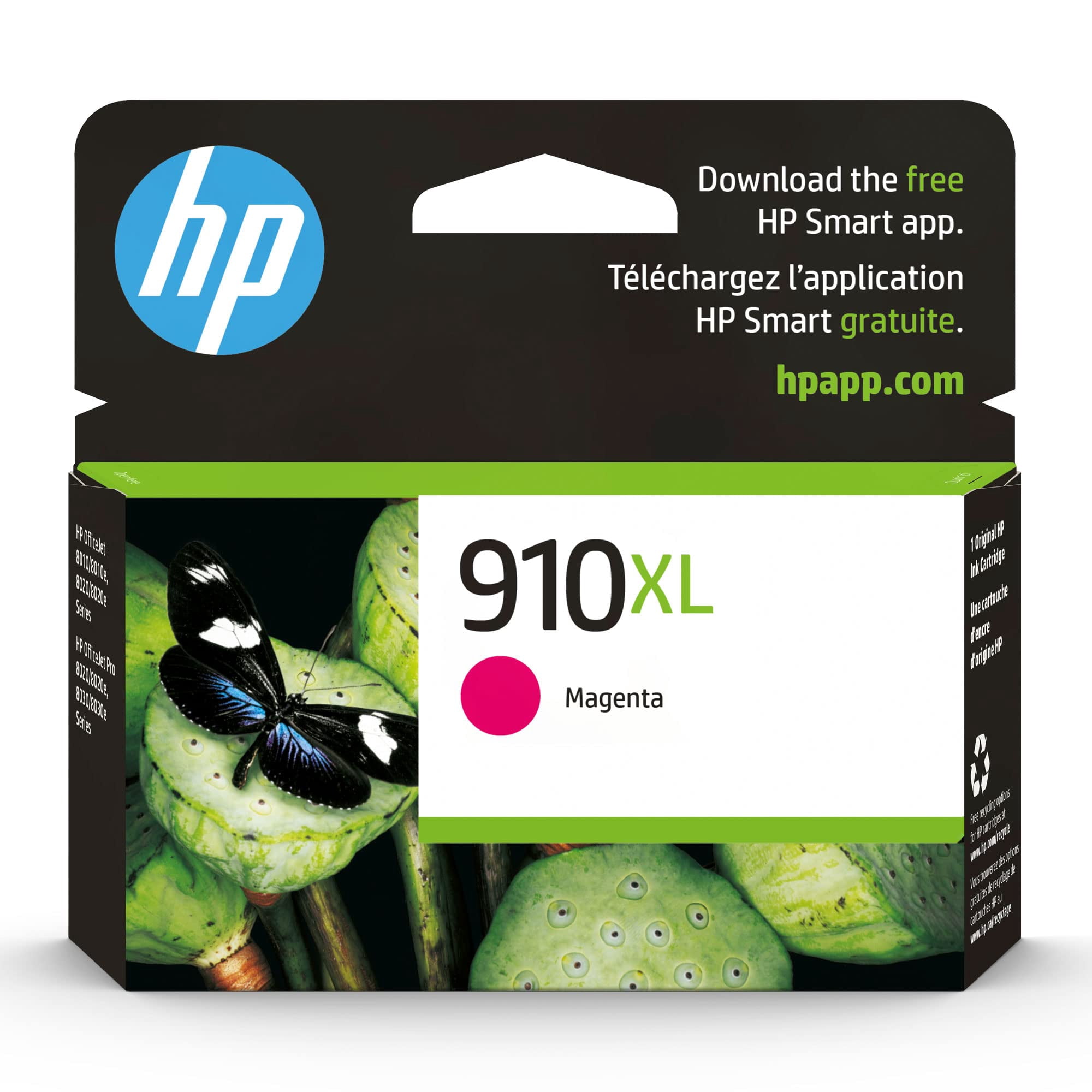 Cartucho De Tinta Hp 910xl Magenta De Alto Rendimiento 825 Páginas