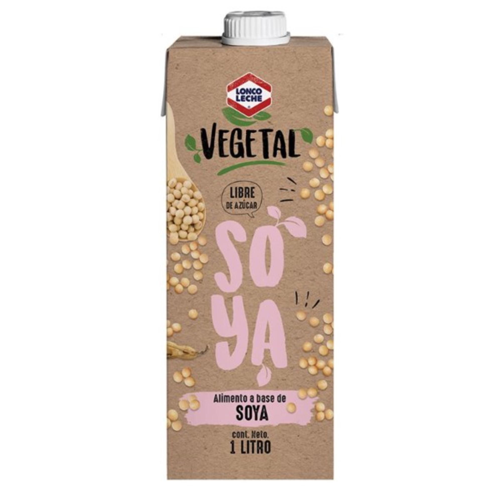 Bebida Vegetal Soya Natural Caja 1 L Loncoleche