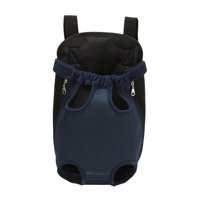 Ioensy - Pet Carrier Backpack Legs Out Bolsa De Viaje Para Perros Pequeños Gato S Azul Marino
