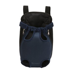 Ioensy - Pet Carrier Backpack Legs Out Bolsa De Viaje Para Perros Pequeños Gato S Azul Marino