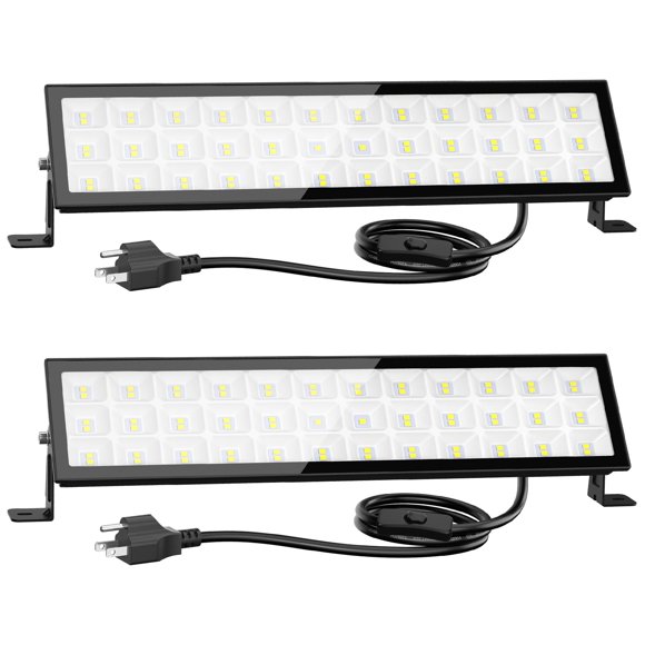 Luces LED para tiendas Onforu, 90 W, 10000 lm, 6500 K, IP66, impermeables, paquete de 2