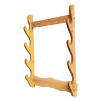 Magideal - Soporte Para De 2/3/4 Niveles, Soporte Para Colgador De Flauta, Soporte De Bambú, Soporte De Montaje En Pared Para Exhibición De Colección De D