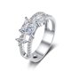 thumbnail image 1 of Anillo de Promesa de Boda para Mujer, Anillos de Compromiso de Moissanita 1 Uds Color D VVS1, Anillo de Diamante de Corte Redondo de Plata Esterlina 925 para Mujer Novia Madre, 1 of 9