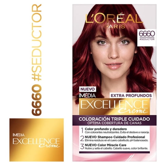 Coloración Cabello Excellence Extra Profundos 6660 Rubio Oscuro Rojizo Profundo
