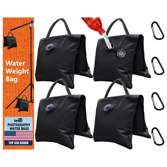 Bolsas de peso con agua Eurmax 4 unidades – negro, alta resistencia