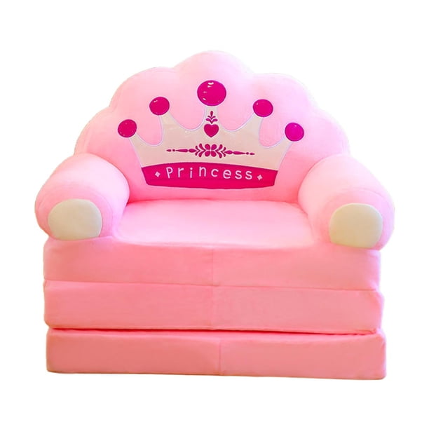 Sofá plegable para niños, sofá para niños, suave, cómodo, encantador y versátil, sillón con respaldo, sofá cama de dibujos animados para el dormitorio 50cmx55cmx50cm