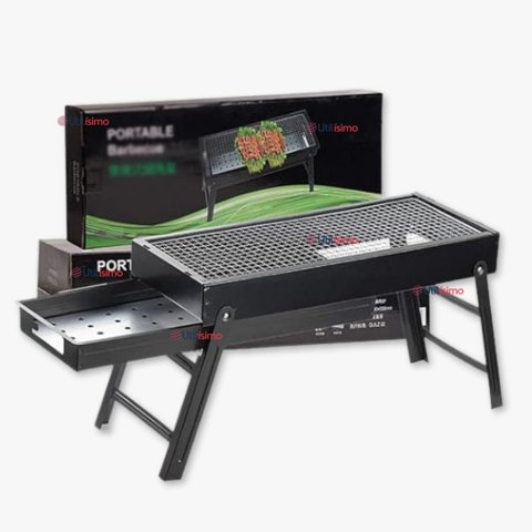 Line - Mini Parrillera De Carbón Plegable Portátil Acero