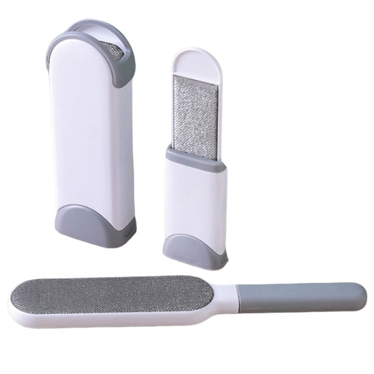 Defensor - Set De 2 Cepillos Quita Pelos Mascota, Ropa, Quita Pelusas, Gris