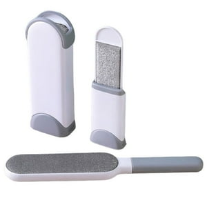 Defensor - Set De 2 Cepillos Quita Pelos Mascota, Ropa, Quita Pelusas, Gris