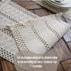 thumbnail image 5 of Camino De Mesa Decoracion Yute Manteles De Centro 180 x 30 Blanco, 5 of 8