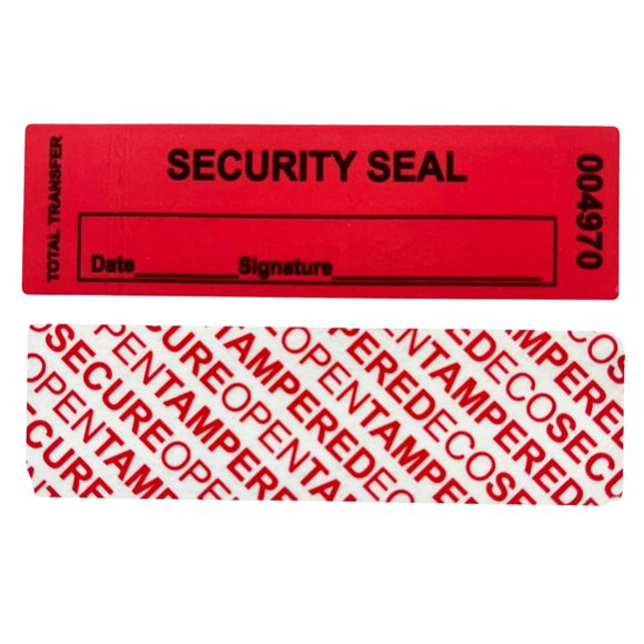 Etiqueta de seguridad US PACK SMART 2,5 cm x 8,5 cm Roja - Pack de 100