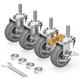 thumbnail image 1 of Caster Wheels Locking 7 62 Cm Juego De 4 Unidades Para Carro Color Gris, 1 of 9