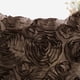 thumbnail image 4 of PiccoCasa Funda de Cojín con Flores de Rosa Satinadas 3D, Fundas de Cojín Puras para Sofá, 16" x 16" Color Café, 4 of 7