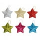 thumbnail image 1 of Colgante De Estrella De Navidad Con Purpurina, Decoración Divertida Para Fiesta, Festival, Colorido, 6 Uds., 1 of 3
