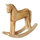 thumbnail image 4 of Caballito Balancín De Madera Decoración De Animales Decoración De Escritorio Artesanía De Talla De Madera, 4 of 5