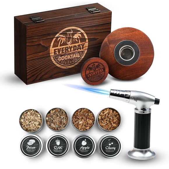 Kit Para Ahumar Whiskey Everyday Cocktail Con Soplete Y Astillas