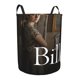 thumbnail image 2 of Billy Cesta de lavandería de gran capacidad redonda con asa, bolsa para ropa sucia plegable, almacenamiento para dormitorio, baño y lavadero 44x35 cm, 2 of 6