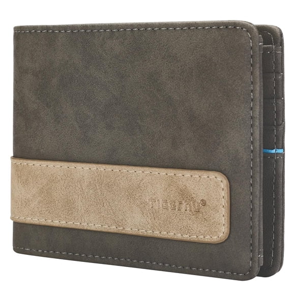 Billetera Tigernu Proteccion RFID T-S8010 Gris/Beige