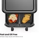 thumbnail image 5 of Horno Air Fryer De 6 Cuartos De Galón Doble Cesta Negra De 1700 W, 5 of 9